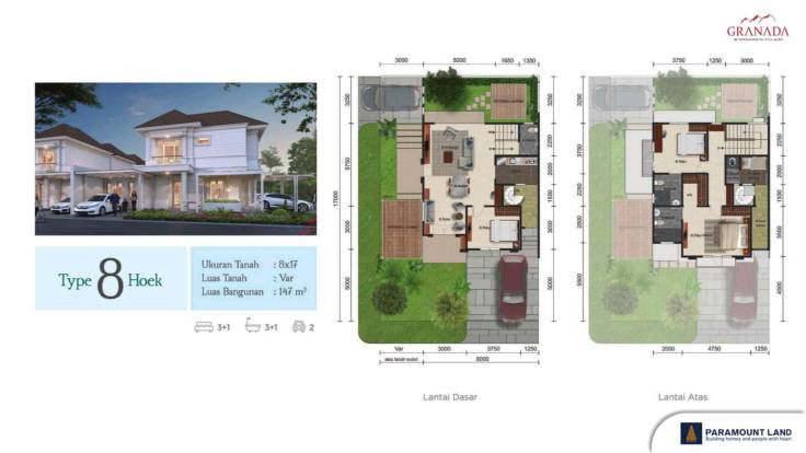 Tipe unit Cluster Granada at Menaggio