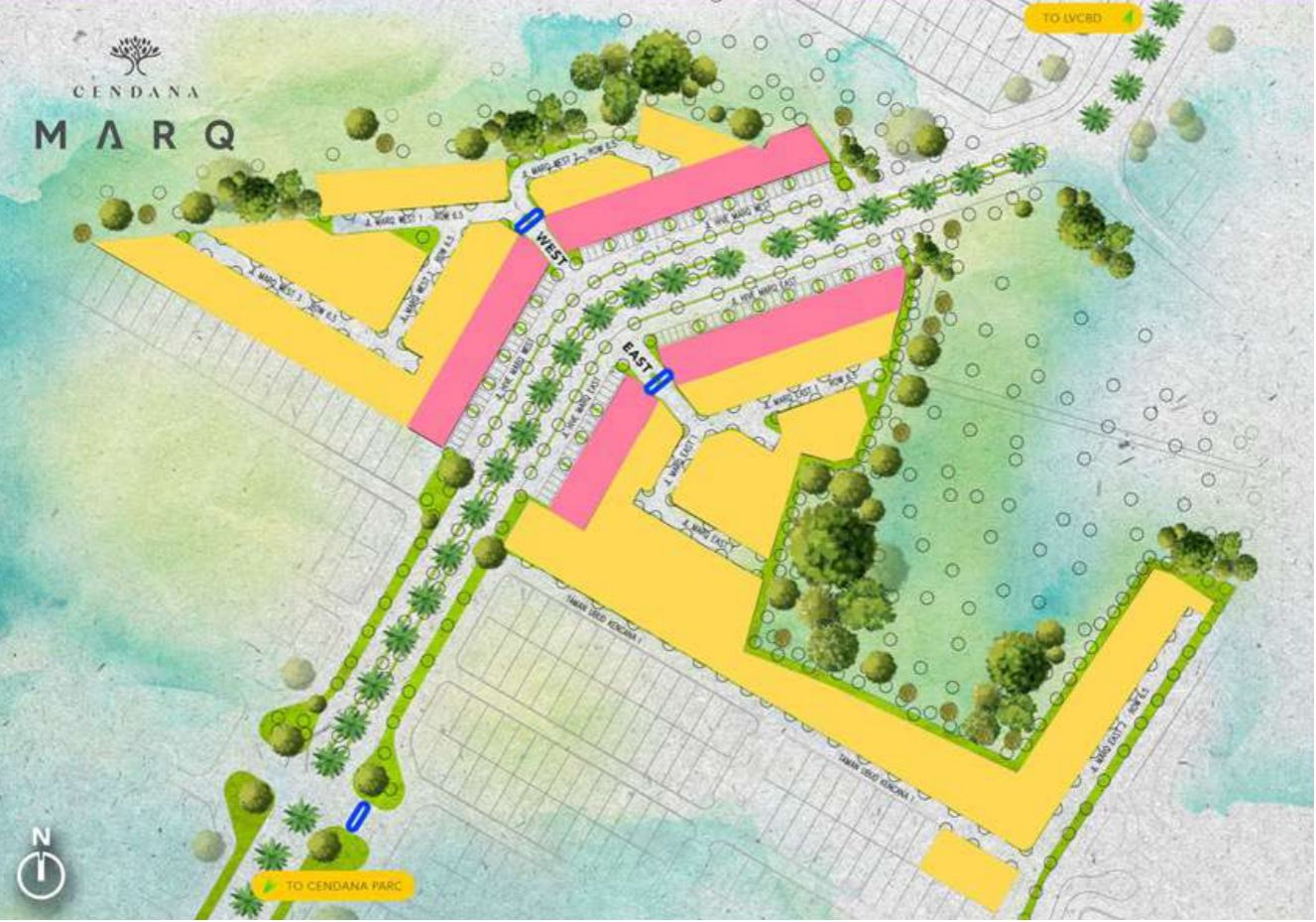 Siteplan Cendana Marq Lippo Karawaci