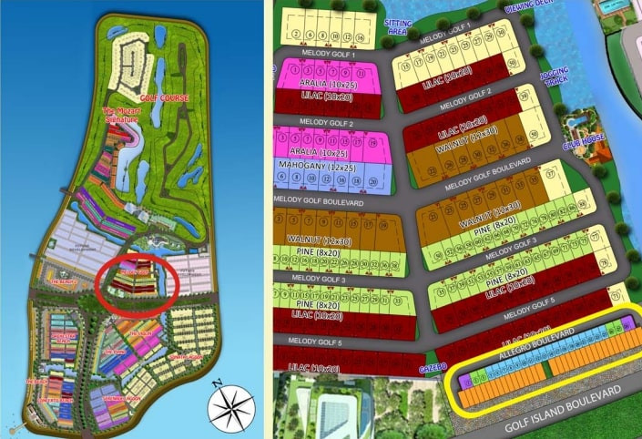 Siteplan Allegro Townhouse