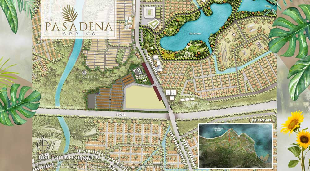 Siteplan Pasadena Spring PIK 2