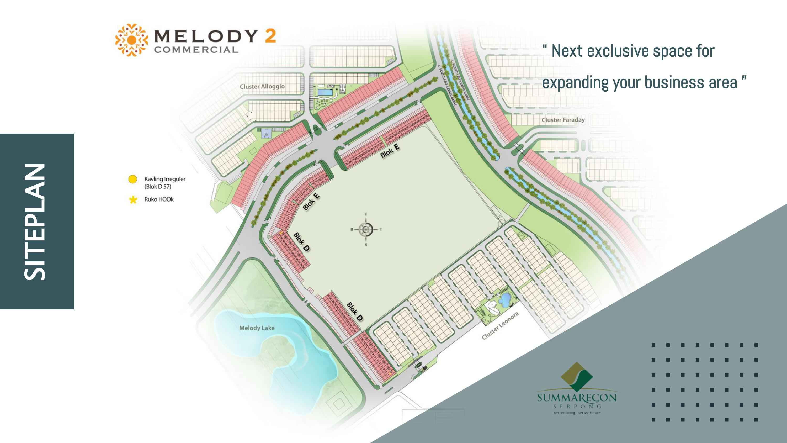 Siteplan Ruko Melody