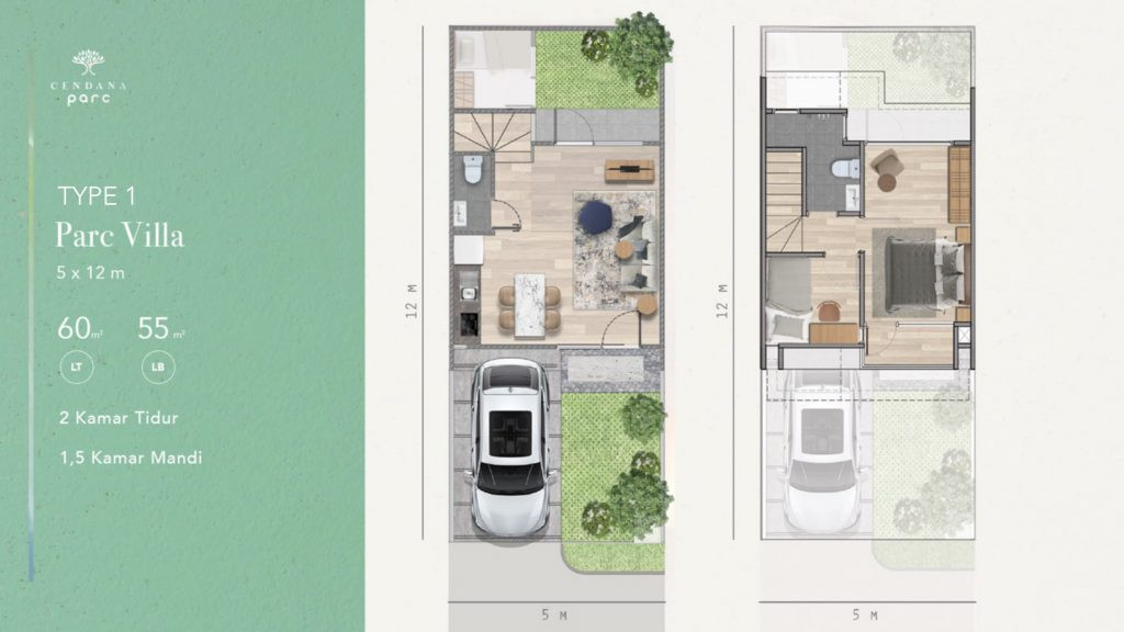 Tipe unit cendana parc