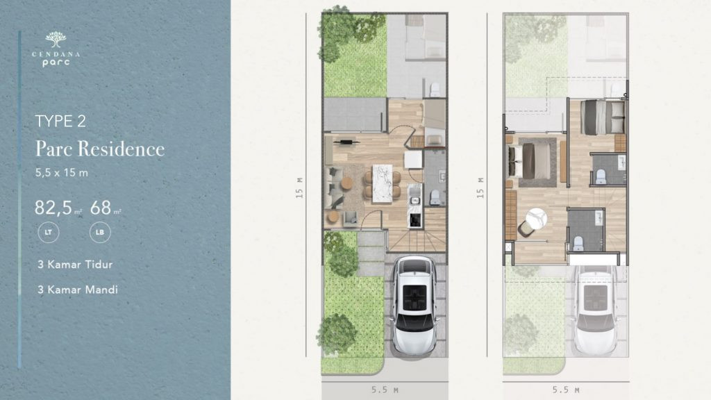 Tipe unit cendana parc