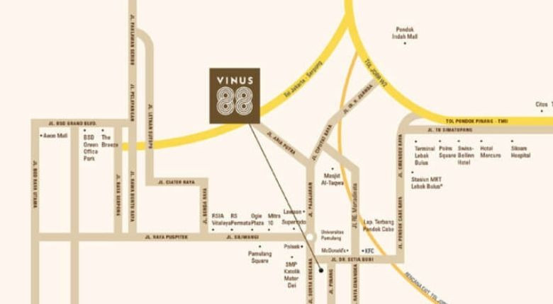 Vinus 88 Residence Lokasi