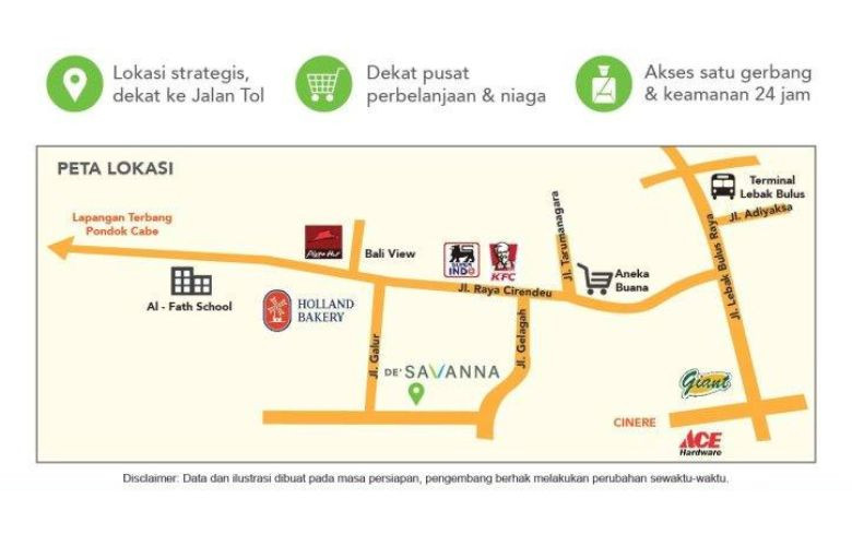Lokasi De Savanna Residence