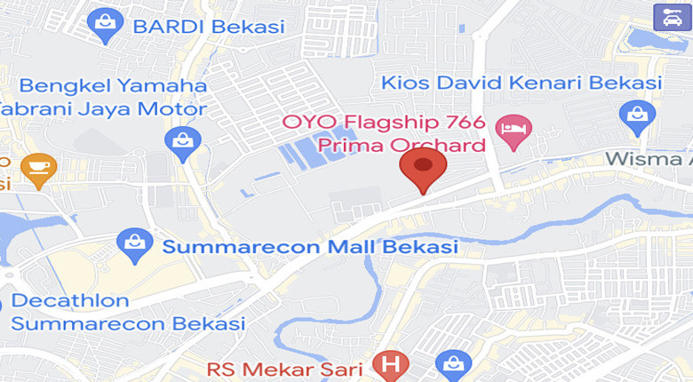 Lokasi Ruko Scarlet Commercial