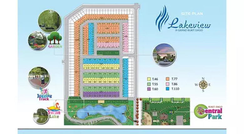 Siteplan Cluster Lake View Grand Bukit Dago