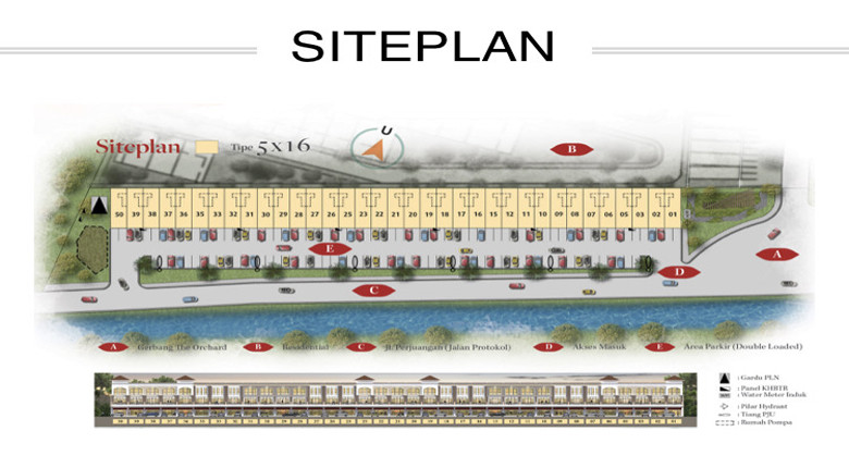 Siteplan Ruko Scarlet Commercial