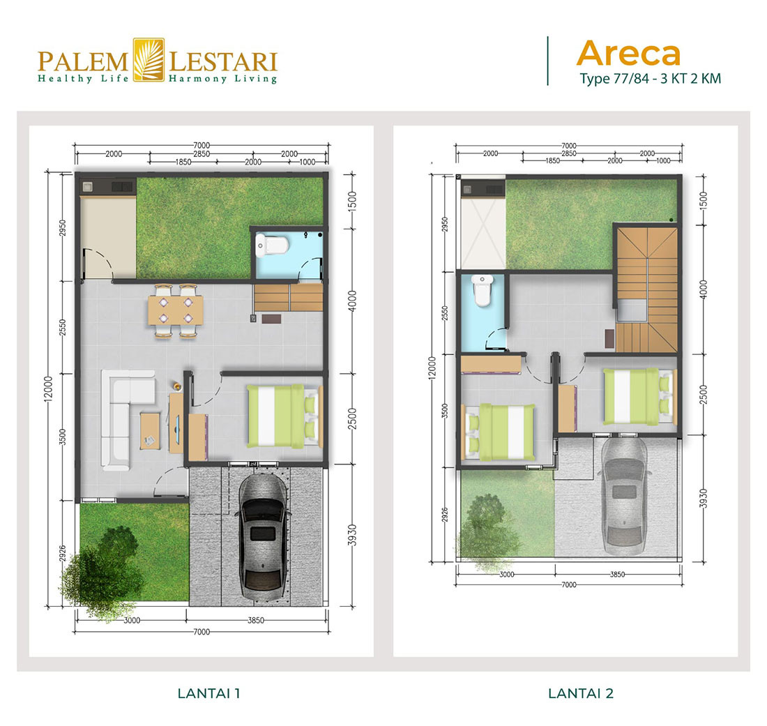 Tipe Areca Palem Lestari Bekasi