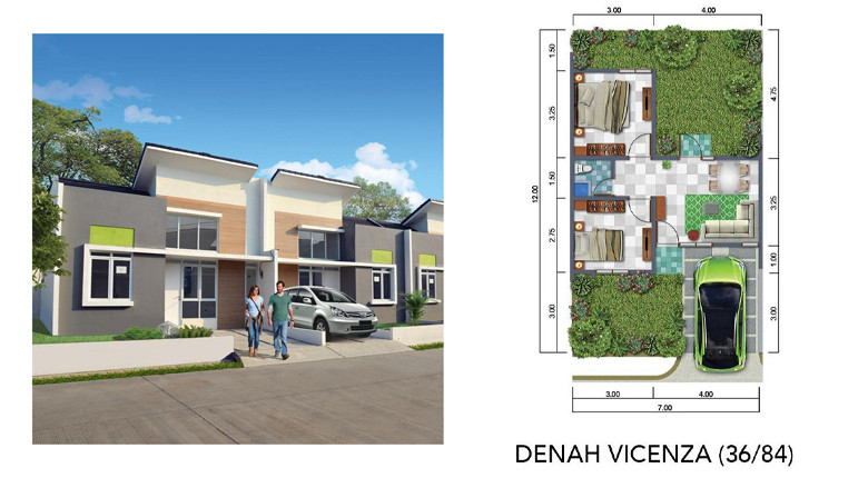 Victoria Green Residence Tipe Vicenza